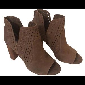 Carlos by Carlos Santana Taupe Chunky Heal Booties